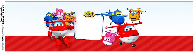 Super Wings: Free Printable Candy Bar Labels. 