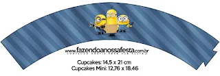Minions Movie Free Printable Cupcake Wrappers.