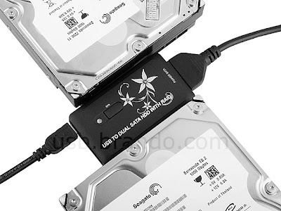 USB/eSATA to Dual SATA HDD Adapter with RAID Support and OTG