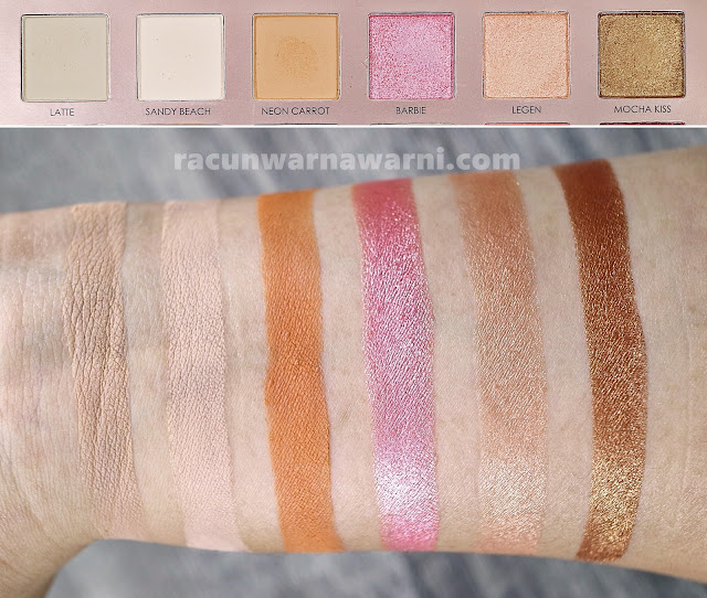 Swatch Focallure 30 Eyeshadow Palette