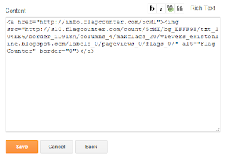 cara memasang widget flag counter pada blog