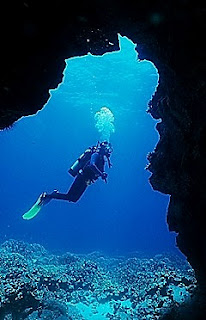 Diving at Puako, Hawaii