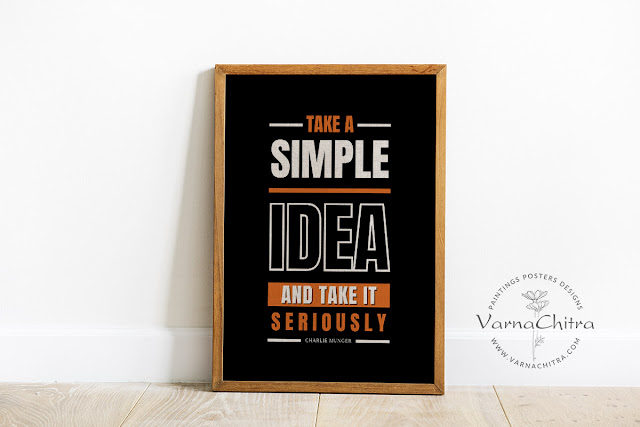 Charlie Munger Quote about taking a simple idea seriously, by Biju Varnachitra, new design