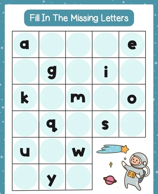 Fill In Missing Letters