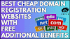 TOP 6 CHEAP DOMAIN REGISTRARS WITH NO COST ADDITIONAL BENEFITS