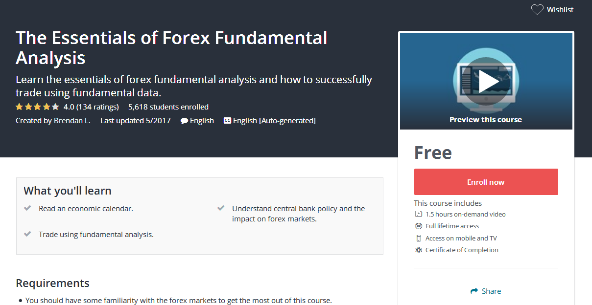 Forex fundamental analysis course