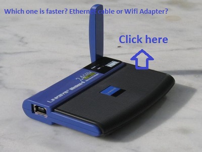 Internet router powered by wifi and ethernet cable