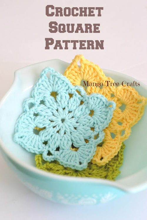 Crochet Square Pattern & Photo Tutorial