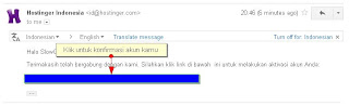 Konfirmasi Akun Idhostinger