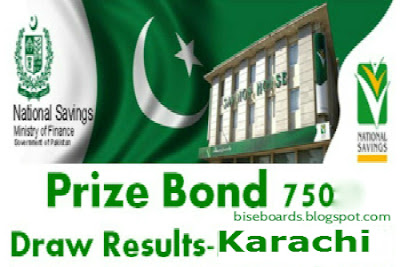 Prize Bond Draw Rs. 750 Result List Karachi 15th April 2016