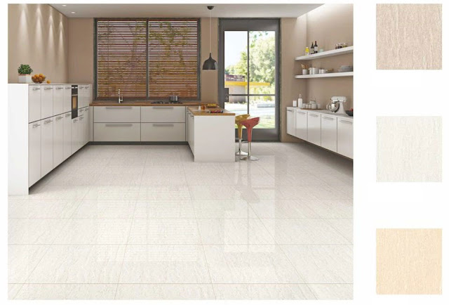 White Kitchen Floor Tiles