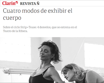  Nota sobre Streep+Tease por Rubin para Revista Ñ