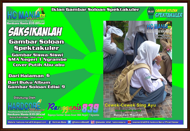 Iklan Gambar Soloan Spektakuler - Gambar Siswa-Siswi SMA Negeri 1 Ngrambe Cover Putih Abu-Abu 6-9