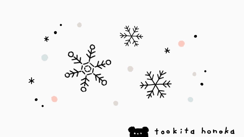 雪の結晶の簡単かわいいイラスト 絵の描き方 クリスマス 冬 手書き ボールペン 手帳用 遠北ほのかのイラストサイト