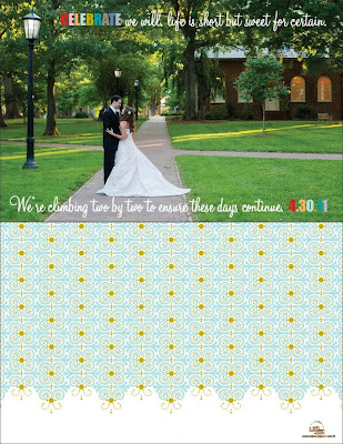 We used this quote on the back of our wedding programs and it is also