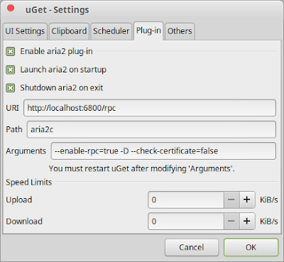uGet + Aria2 Powerfull Download Manager for Linux