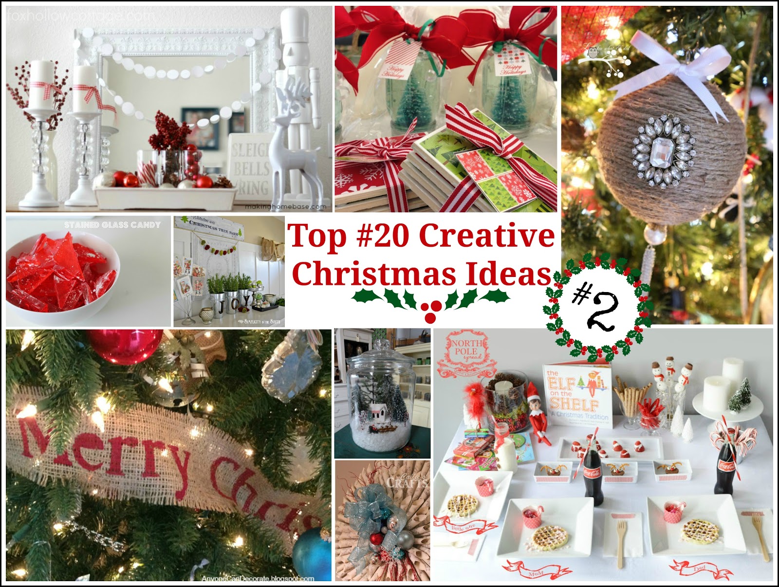 Top 20 Creative Christmas  Ideas  II Fox Hollow Cottage