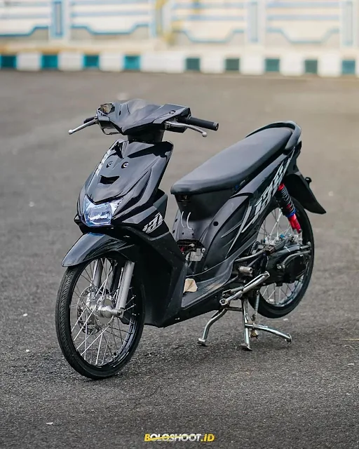 modifikasi beat karbu velg ring 17 hitam