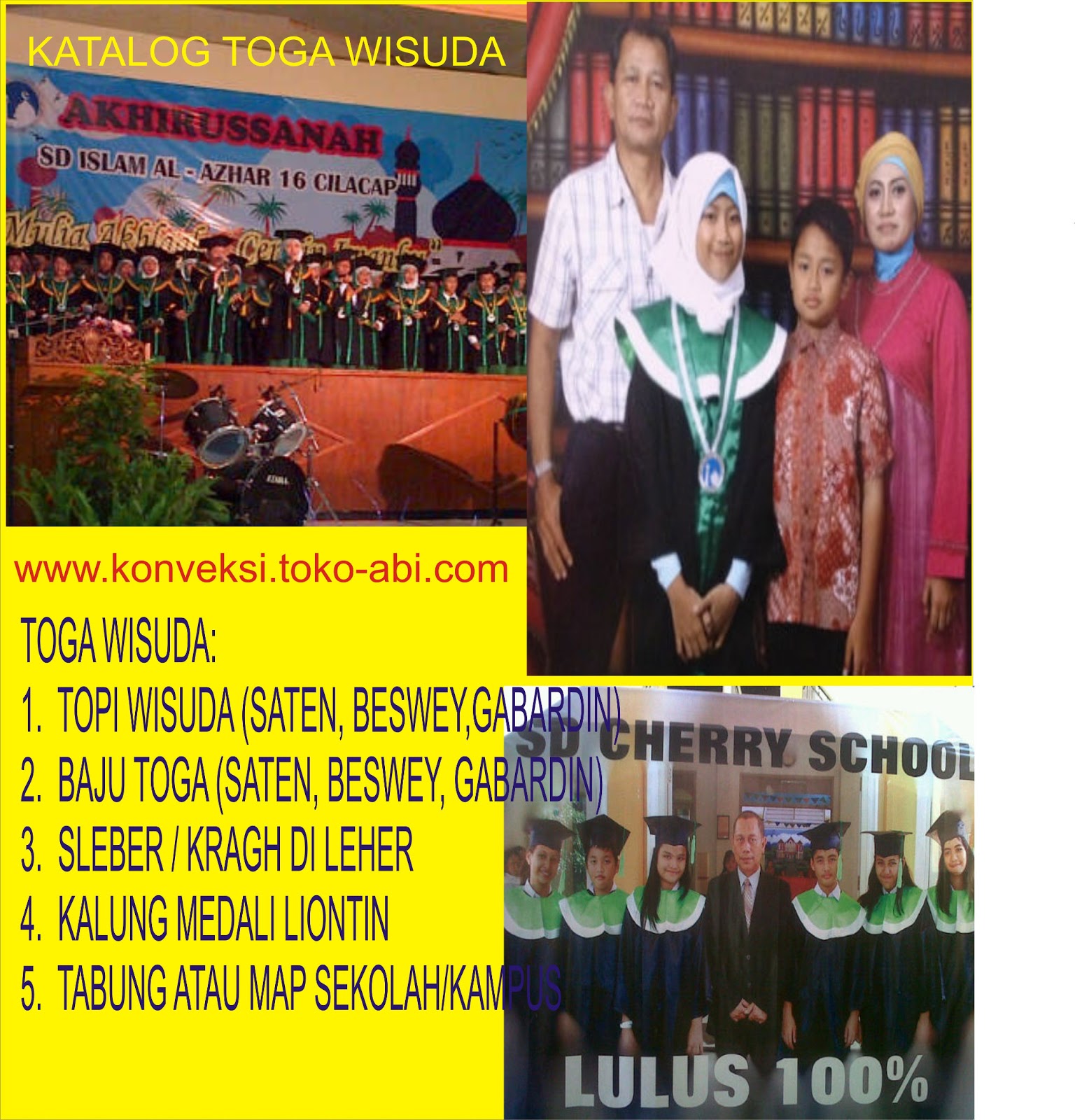 harga baju toga wisuda