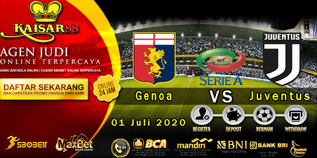 Prediksi Bola Terpercaya Liga Italia Genoa vs Juventus 01 Juli 2020