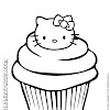 Gambar Mewarnai Cupcake