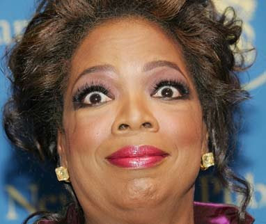 Even Oprah's trying not to laugh at this one…