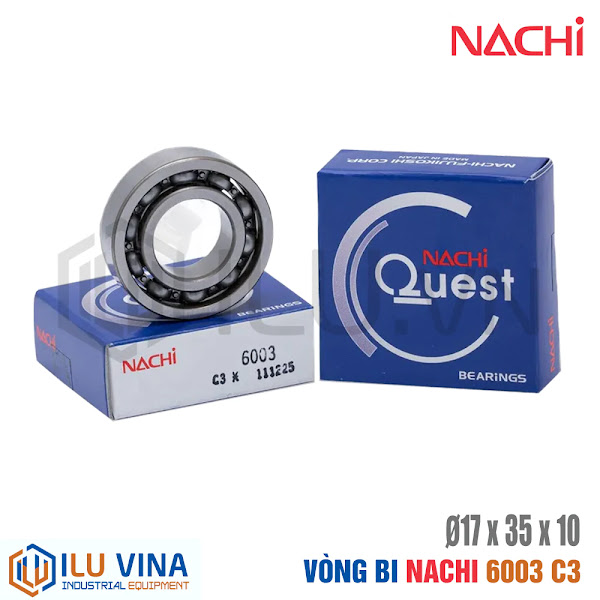 6003-C3 - Vòng bi, Bạc đạn, Bearing  Nachi 6003-C3