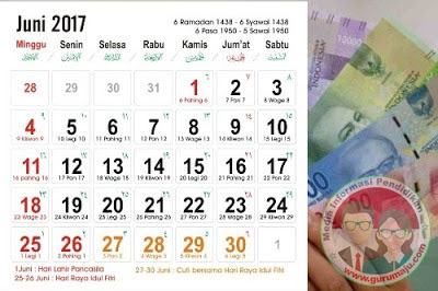  saat ini telah disiapkan oleh Pemerintah Melalui Kementrian Keuangan Jadwal Pencairan THR dan Gaji Ke-13 Tahun 2017