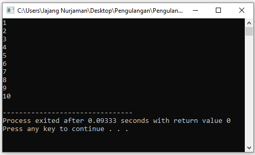 Belajar Pengulangan atau Looping pada C++