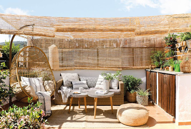 Antes y después de una terraza abandonada