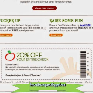 Free Printable Sweet Tomatoes Coupons