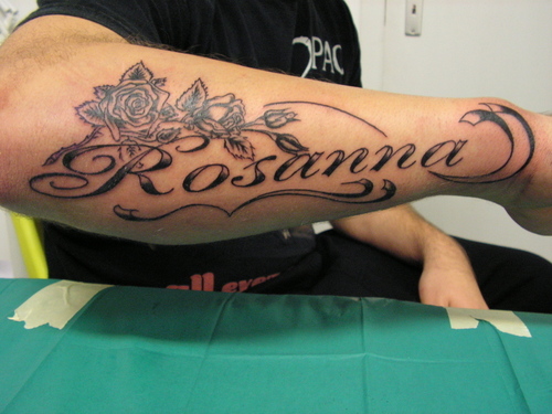 name design tattoos for men Tattoos of Names on Forearm Design For Man name