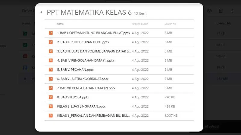 Media Pembelajaran Power Point Matematika Kelas 6