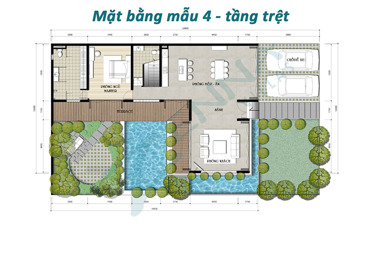 mat bang biet thu zenna villas resort