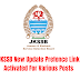 JKSSB New Update Prefence Link Activated For Various Posts
