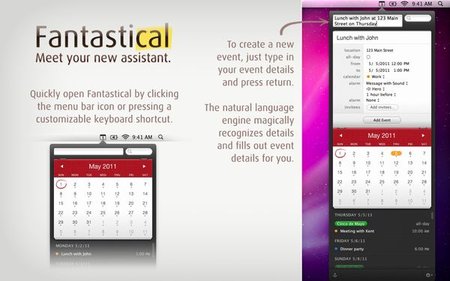 Fantastical v1.2.3 Mac OS X