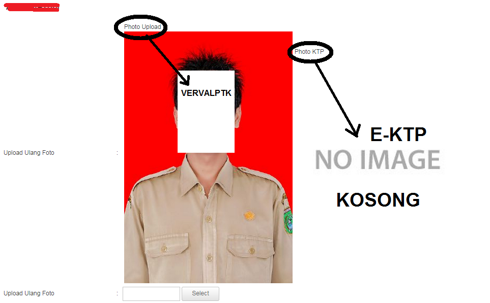 Cara Cek Foto Pada VervalPTK Sama Dengan Foto EKTP
