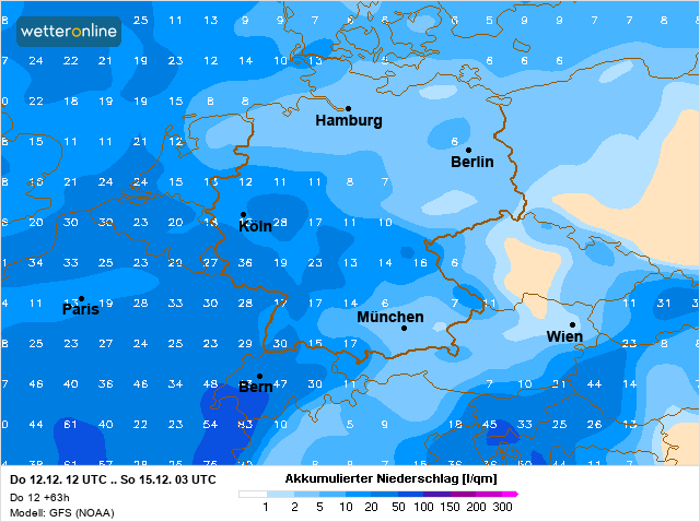 Sauerland wandern Wetter blog wetteronline Niederschlagssumme