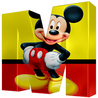 Abecedario 3D de Mickey.