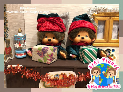 kiki monchhichi sanra claus elves christmas noël lutins tales contes cute