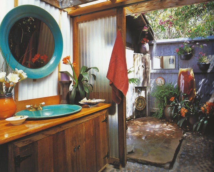 Moon to Moon Bohemian Summer Bathroom  Inspiration 