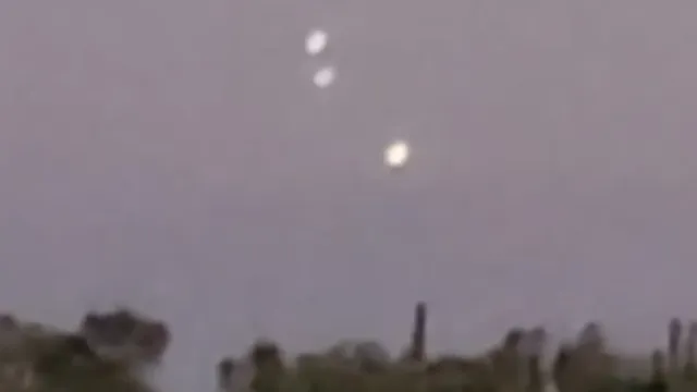 The 3 glowing UFO Orbs above Scottsdale Arizona.