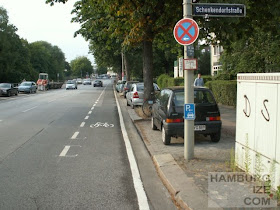 Schutzstreifen Hofweg / Schenkendorfstraße