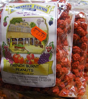 french burnt peanuts from Simonian farms