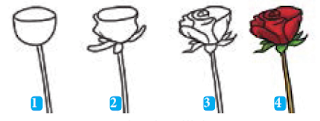 teknik menggambar flora bunga mawar materi seni budaya kelas 7 smp kurikulum 2013