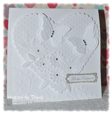 White on White, Wedding card, Stamp with Trude, Stampin' Up!