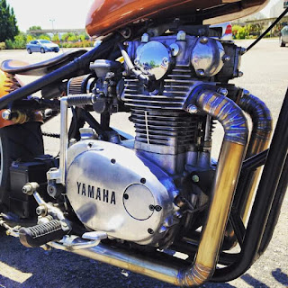 Just sharing a set of stainless pie cut exhaust I built for my 72’ XS.