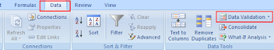 data validation excel