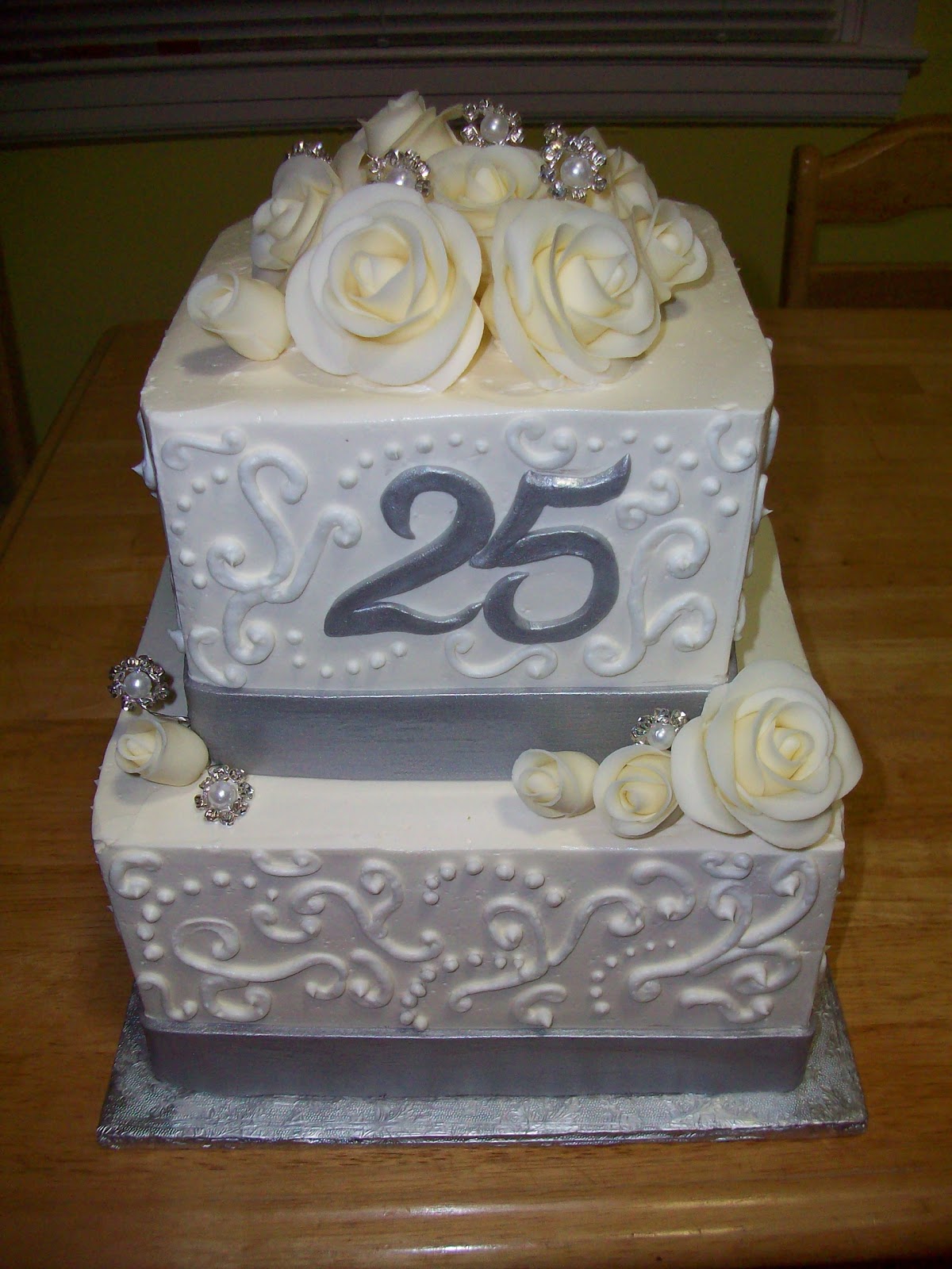 25th anniversary  wedding  cakes  Images Frompo 1