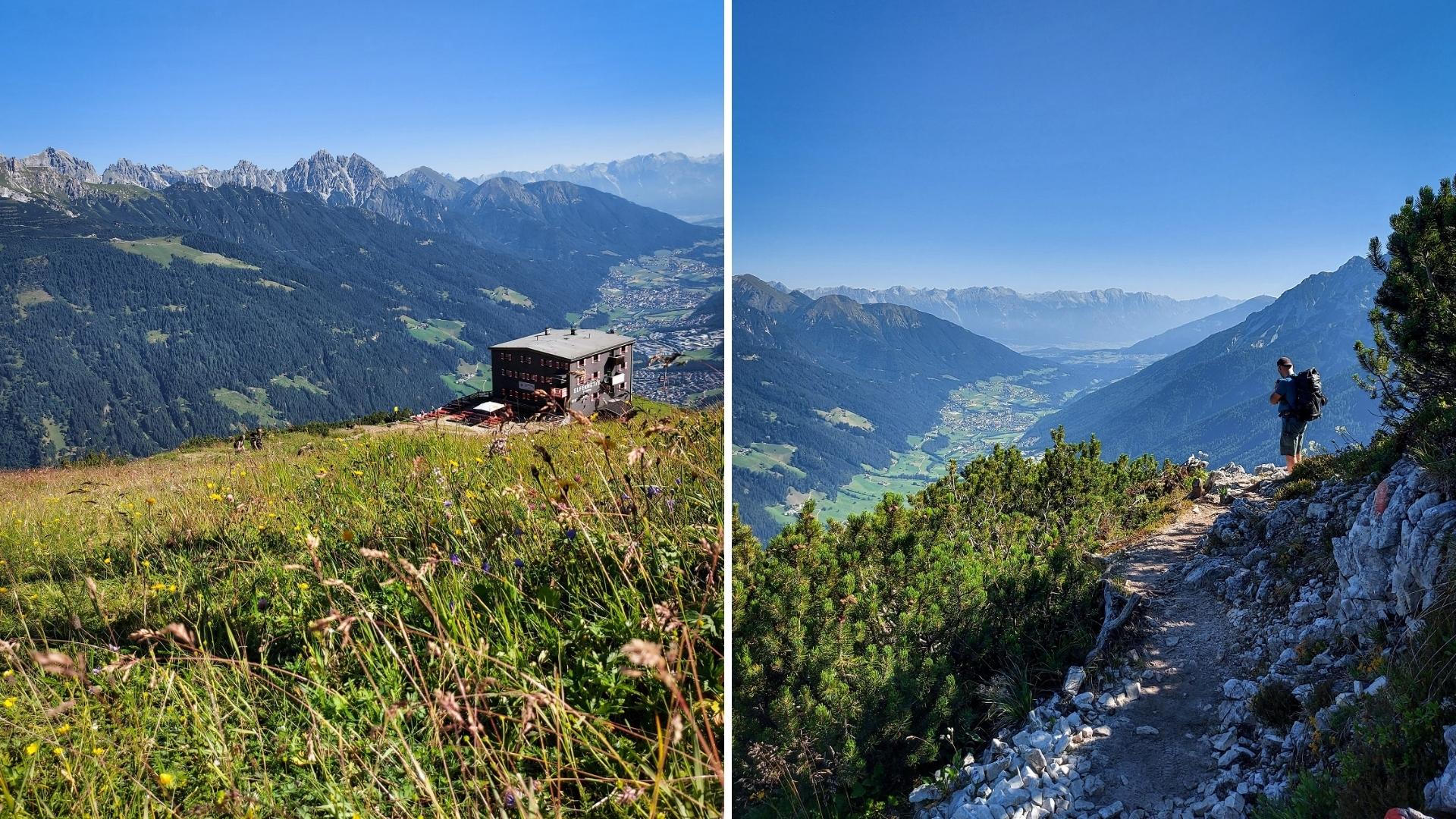 Alpy, Elferhütte, szlak na Elfer
